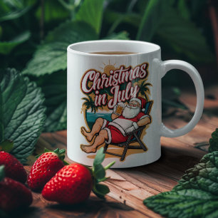 Festlicher Weihnachtsbär im Juli Kaffeetasse