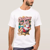 Festlicher Weihnachtsbär im Juli T-Shirt (Vorderseite)