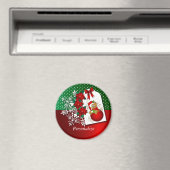 Festlicher Weihnachtsbär Magnet (In Situ (Geschirrspüler))