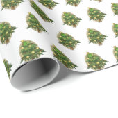 Festlicher Weihnachtsbaum-Geschenkpapier Geschenkpapier (Rolleneckpunkt)