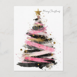Festlicher Weihnachtsbaum-Gruß Feiertagspostkarte
