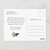 Festlicher Weihnachtsbaum Grußurlaub Postkarte (Rückseite)