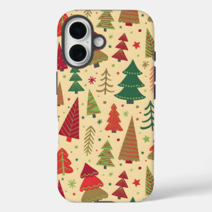 Festlicher Weihnachtsbaum-iPhone-Hülle iPhone 16 Hülle
