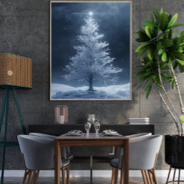 Festlicher Weihnachtsbaum Poster