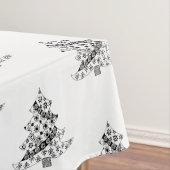 Festlicher Weihnachtsbaum Zeichnend Pattern Urlaub Tischdecke (Beispiel)