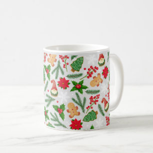 Festlicher Weihnachtsbecher mit Lebkuchen Hol Kaffeetasse