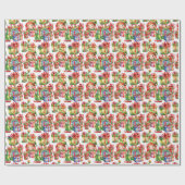 Festlicher Weihnachtself Geschenkpapier (Flach)