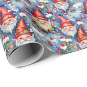 Festlicher Weihnachtself Geschenkpapier (Rolleneckpunkt)