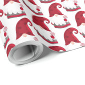 Festlicher Weihnachtsfeiertag Gnome Holiday Geschenkpapier (Rolleneckpunkt)