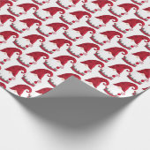 Festlicher Weihnachtsfeiertag Gnome Holiday Geschenkpapier (Ecke)