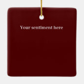 Festlicher Weihnachtsfeiertag Gnome Keramikornament (Rückseite)