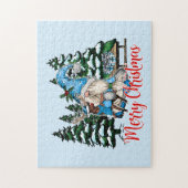 Festlicher Weihnachtsfeiertag Gnome Puzzle (Vertikal)
