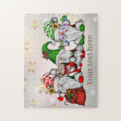 Festlicher Weihnachtsfeiertag Gnome Puzzle (Vertikal)