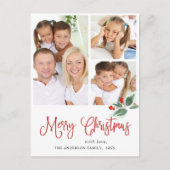 Festlicher Weihnachtsfeiertag Postkarte (Vorderseite)