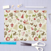 Festlicher Weihnachtsfeiertag Seidenpapier (Handwerk)