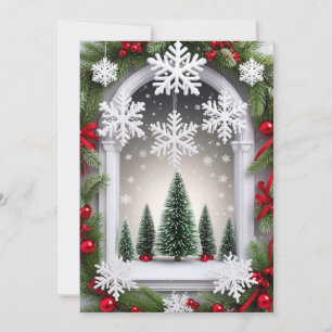 🎄 Festlicher Weihnachtsfenster-Glanz ❄️Weihnachts Einladung