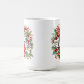 Festlicher Weihnachtsgruß Kranz Kaffeetasse (Mittel)