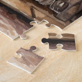 Festlicher Weihnachtsjunge Kamin Aquarell Puzzle (Seite)