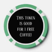 Festlicher Weihnachtskaffee Pokerchips (Rückseite)