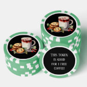 Festlicher Weihnachtskaffee Pokerchips (Stapel)