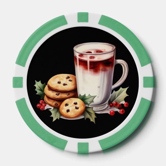 Festlicher Weihnachtskaffee Pokerchips (Vorderseite)