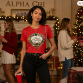 Festlicher Weihnachtskranz Edelstein Urlaub T-Shirt