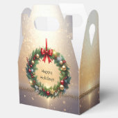 Festlicher Weihnachtskranz Feiertags-Geschenkbox Geschenkschachtel (Geöffnet)