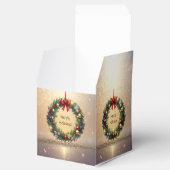 Festlicher Weihnachtskranz Feiertagsgeschenkbox Geschenkschachtel (Geöffnet)