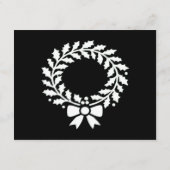 Festlicher Weihnachtskranz Klassiker Begleitkarte (Rückseite)