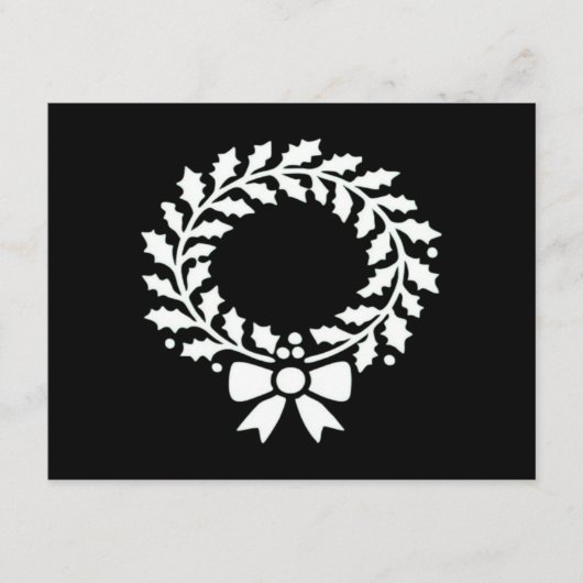 Festlicher Weihnachtskranz Klassiker Begleitkarte (Vorderseite)