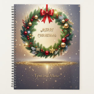 Festlicher Weihnachtskranz Urlaub Planer