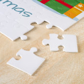 Festlicher Weihnachtsmann Cartoon Winter Personali Puzzle (Seite)