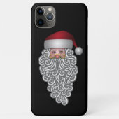 Festlicher Weihnachtsmann mit Long Curly Bart Case-Mate iPhone Hülle (Rückseite)