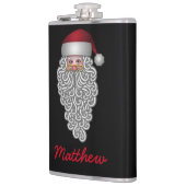 Festlicher Weihnachtsmann mit Personalisiertem Bar Flachmann (Links)