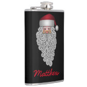 Festlicher Weihnachtsmann mit Personalisiertem Bar Flachmann (Rechts)