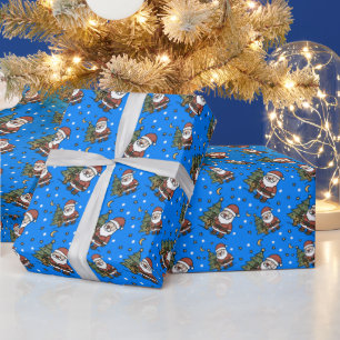 Festlicher Weihnachtsmann, Santa Geschenkpapier