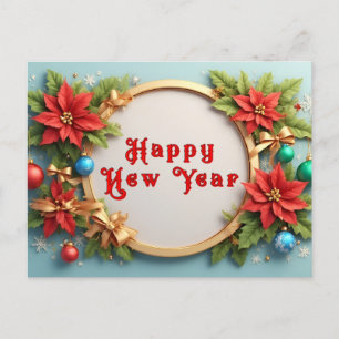 Festlicher Weihnachtsrahmen Feiertagspostkarte