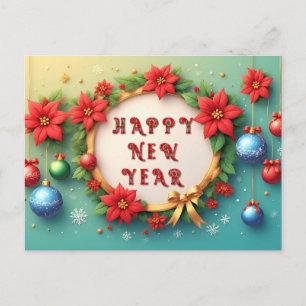 Festlicher Weihnachtsrahmen Feiertagspostkarte