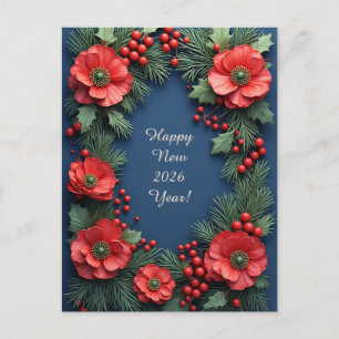 ❄️ Festlicher Weihnachtsstern-Weihnachtsglanz 🎄 E Postkarte