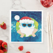 Festlicher Weihnachtsstrand Weihnachtsfeiertag Serviette (Beispiel)