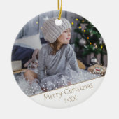 Festlicher Weihnachtsurlaub Keepake Familienfest F Keramik Ornament (Vorne)