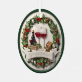 Festlicher Wein und Ornament Hoch über dem Meer (Vorderseite links)