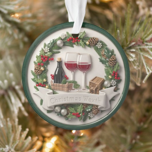 Festlicher Wein und Ornament Hoch über dem Meer (Baum)