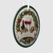 Festlicher Wein und Ornament Hoch über dem Meer (Vorderseite)