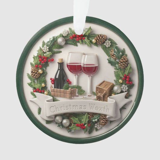 Festlicher Wein und Ornament Hoch über dem Meer (Vorderseite)