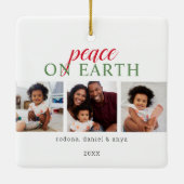 Festlicher Weltfrieden 3 Fotos Keramikornament (Rückseite)