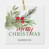 Festlicher Weltfrieden 3 Fotos Keramikornament (Vorderseite)