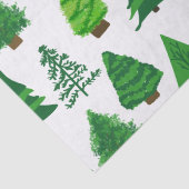 Festlicher Weltfrieden Weihnachtsbaumen Patter Seidenpapier (Detail)