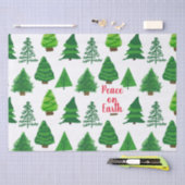 Festlicher Weltfrieden Weihnachtsbaumen Patter Seidenpapier (Handwerk)