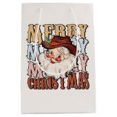 Festlicher Western Weihnachten Weihnachten Mittlere Geschenktüte (Vorderseite)